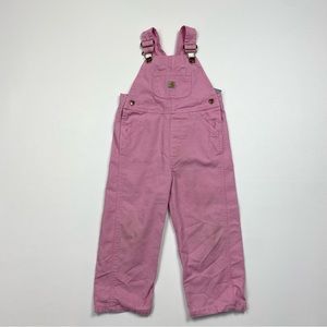Girl’s/Toddler Carhartt One-Piece 1pc Canvas Bib Overalls Size 3T